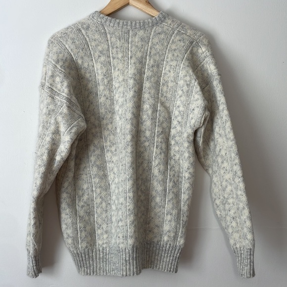 Robert Bruce Men's Cable Knit Sweater Grey L - Picture 5 of 5